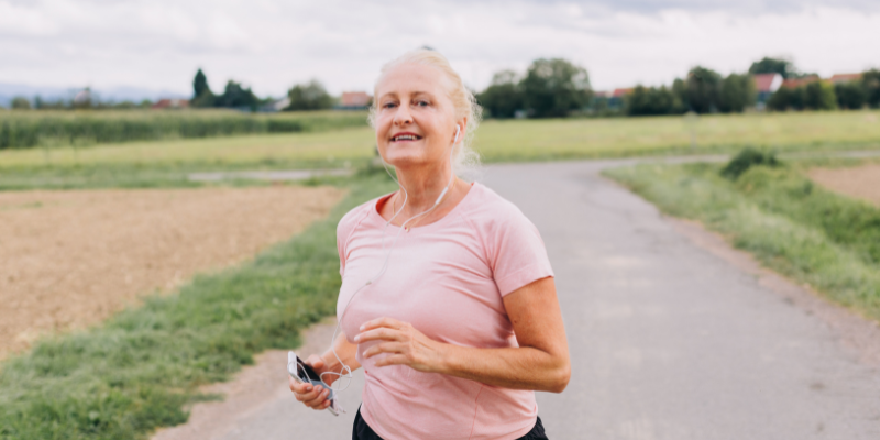 Healthy energetic woman